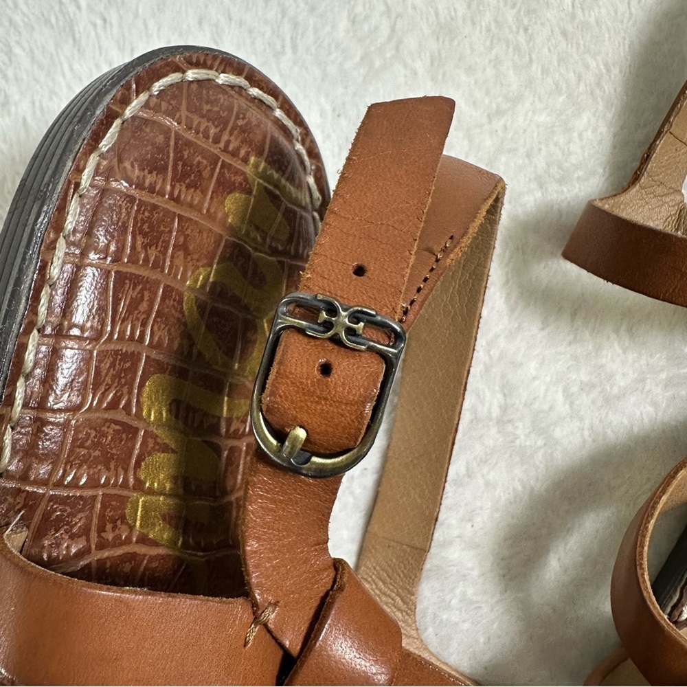 Sam Edelman Summer Gladis Brown Strappy Sandals Size 10 - Picture 9 of 11